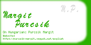 margit purcsik business card